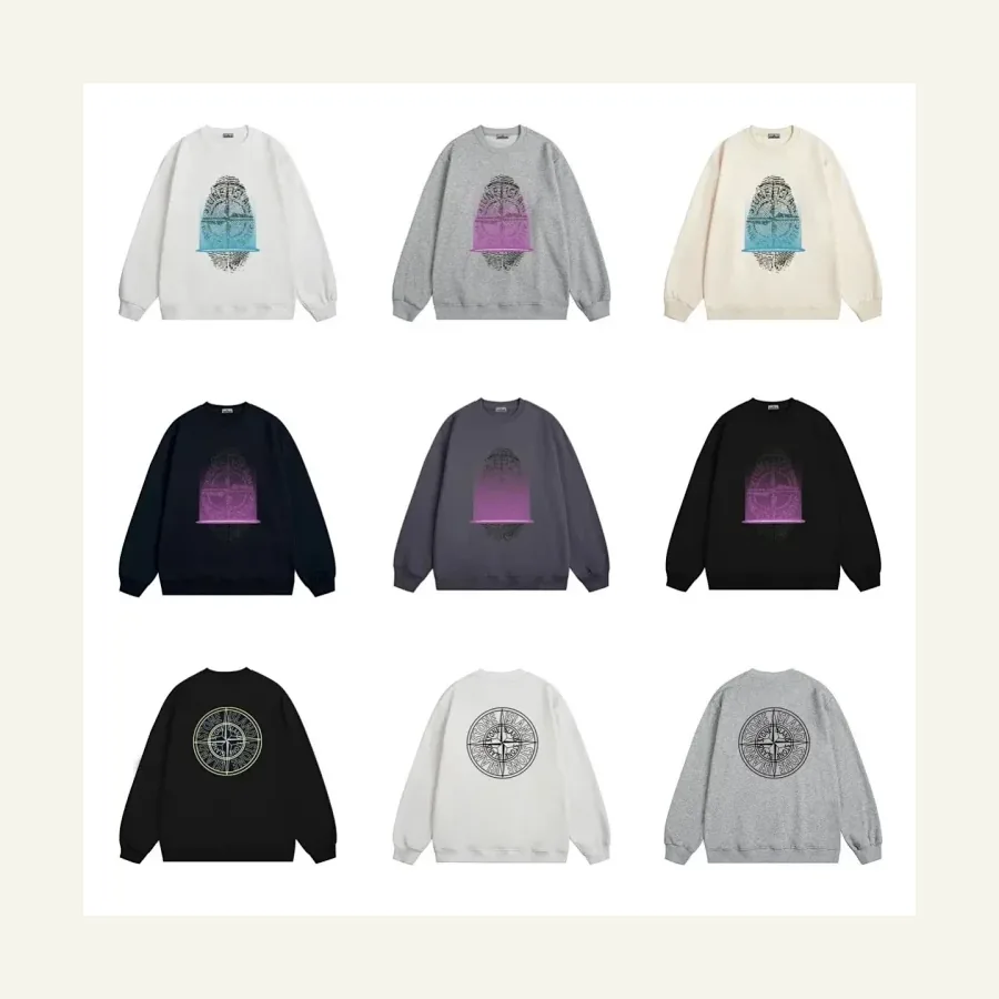 Stone Island round print sweat, catalog ID 5935