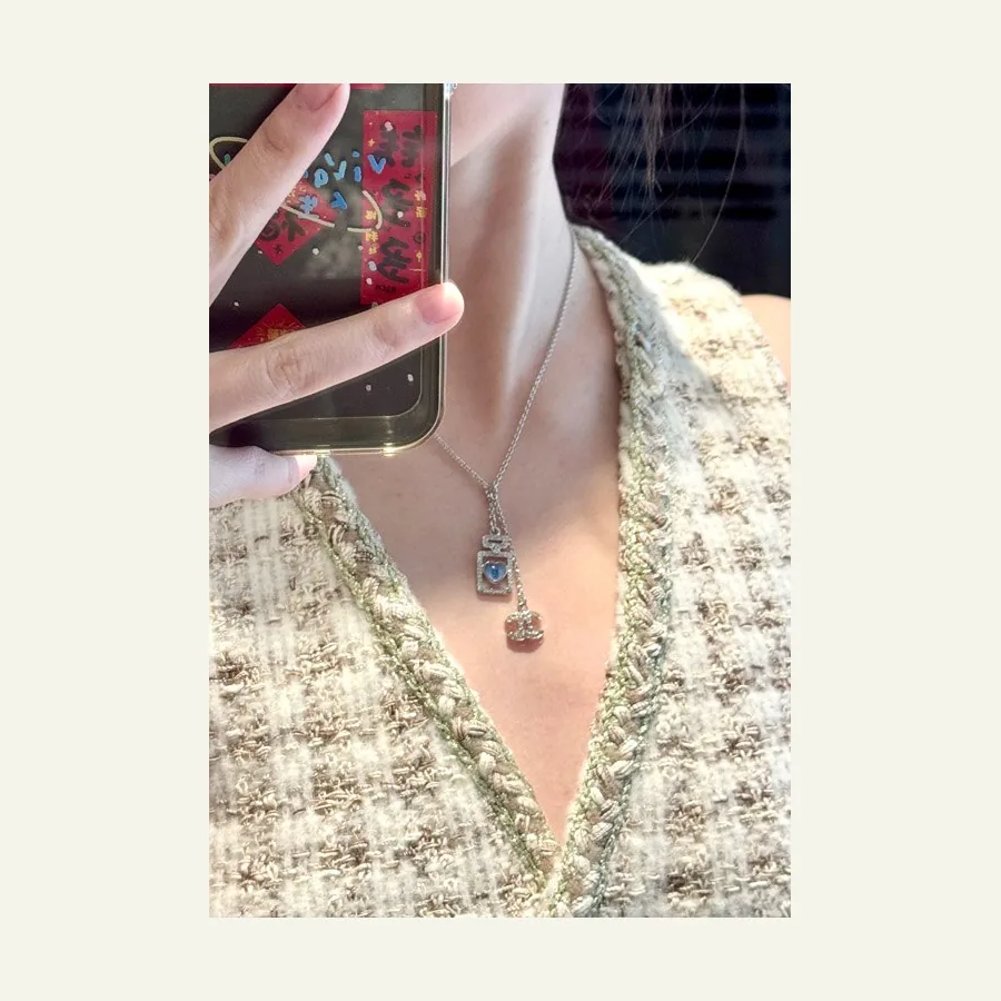 Chanel blue heart silver full, catalog ID 5943